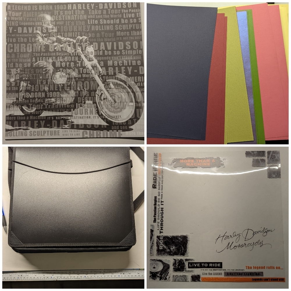 Creative Memories Harley-Davidson Scrapbooking Carry Case Supplies HD Sheets - Picture 2 of 15